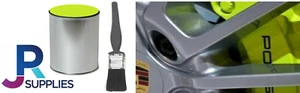 125ml SÄUREGRÜN BREMSSATTELLACK MOTORSTAHL HOCHTEMPERATUR + PINSEL *MATT* - Bild 1 von 4
