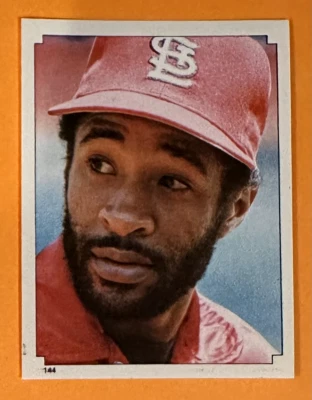 Pegatina de béisbol 1984 Ozzie Smith O-Pee-Chee Cardenales de San Luis de Canadá #144 Foto 1 de 2