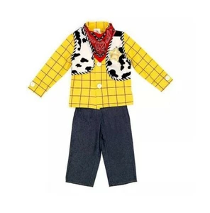 Disney Toy Story Sheriff Woody Costume XS Size 5/6 Shirt Pants Vest Scarf NEW - Picture 1 of 5