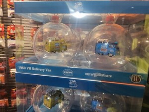M2 Machines 1960 VW Delivery Van Christmas Ornaments, 2 Pk, Walmart Excl. EMPI
