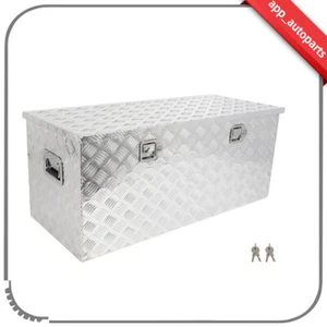 44"x18"x18" Silver Aluminum Storage Tool Box W/2x Lift Air Rod Wholesale - Picture 1 of 11