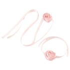 Fashion Ribbon Necklace Wristband For Women Neckband Collar Flower Rose