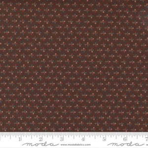 Rose Dot and Stem Brown by Jo Morton for Moda 1/2 Yard - Picture 1 of 1