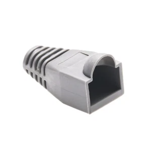 RJ45 Boots Cover Cat 5 5e 6 Ethernet Ends Connector Plug Network Cable Grey 50x - Picture 1 of 3