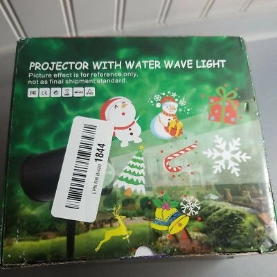 Christmas Projector Lights LED Projection Light 2 in 1 Water Wave Projector Ligh - Image 1 of 4