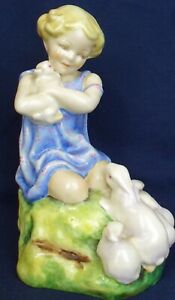 ROYAL WORCESTER figure MY FAVOURITE F.G Doughty model 3014 1940-1959 only
