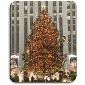Almohadilla de ratón gruesa Rockefeller Center árbol recuerdo de la ciudad de Nueva York comodidad - Imagen 1 de 1