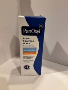 PanOxyl Acne Foaming Wash Benzoyl Peroxide 10% Maximum Strength Antimicrobial - Picture 1 of 4