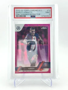2022-23 Topps Chrome UCC Marco Verratti Paris Saint-Germain UEFA PSA 9 206/250 - Picture 1 of 3