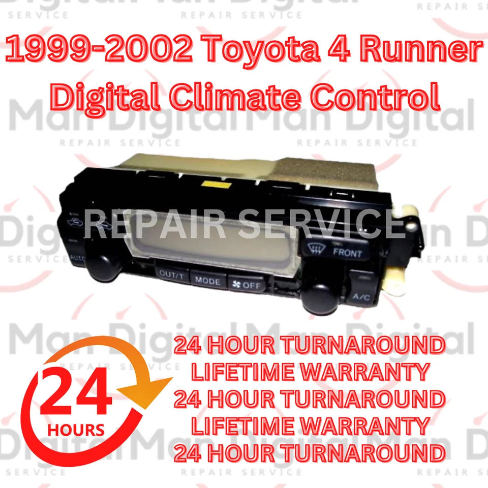 Toyota 4 Runner 1999 2002 servicio de reparación de control de clima digital, respuesta 24 horas Foto 1 de 2