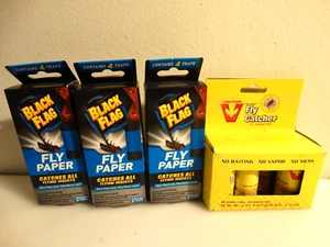 19 Rolls Sticky Fly Strips Paper Insect Bug Catcher Fly Killer Tape - Picture 1 of 3