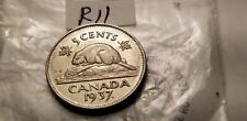 Canada 1937 High Grade Five Cent Coin.