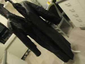 echter ledermantel,gr. s,schwarz,neuwertig,lang,angelo litrico - Bild 1 von 12