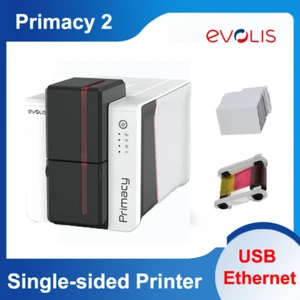 Evolis Primacy 2 Expert Single Side Color Printing 300dpi Photo ID Card Printer - Picture 1 of 9
