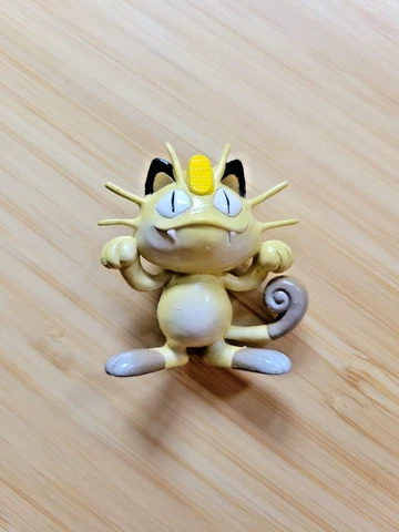 Meowth TOMY Pokemon Figure CGTSJ 1999 Nintendo 2" - Vintage Authentic Cover