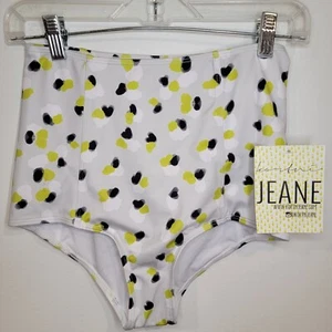 Slip da bagno Kortni Jeane vita alta multicolore a pois nuovo con etichette taglia small - Foto 1 di 9