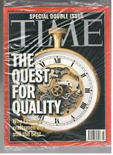 Time Magazine August 20, 2001 The Quest For Quality Double Issue Nouveau Sealed
