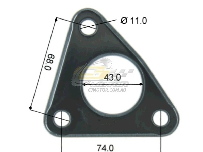 Junta de entrada de turbina para Nissan Patrol Y61 RD28T 1997-2000 (multicapa) Foto 1 de 1