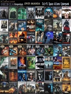 DVD Mania Pick Your Movie Marvel DC Sci-Fi Aliens Cyberpunk Combine Ship DVD Lot - Image 1 of 4
