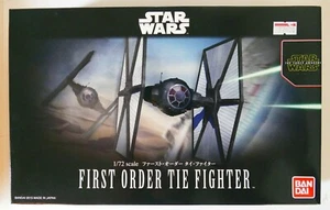 Bandai Star Wars Star Wars 1/72 First Order Tie Fighter Model Kit BNIB Japan - Picture 1 of 3