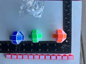 Magic Snake Cube, Mini Snake , Twist Puzzle Lot Of 3 - Picture 1 of 4