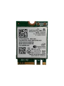 Intel 3160NGW Wireless N 433Mbps PCIe NGFF Card Adapter Laptop 0N2VFR WLAN Dell - Picture 1 of 2