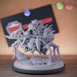 Goblin Rider Miniature Spider Rider Mini Goblin Dungeons and Dragons Mini DnD 5e - Picture 1 of 8