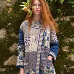 Cárdigan Suéter Mujer Gudrun Sjoden Lene Jacquard Estampado Asimétrico S Nuevo sin Etiquetas - Imagen 1 de 8