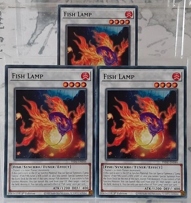 YUGIOH Playset - 3x Fish Lamp/Fischlampe - PHNI-EN044 - Phantom Nightmare -EN/NM - Bild 1 von 2