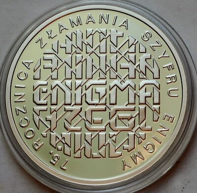 10 Zlotych 2007 Poland, 75th Anniversary of Breaking Enigma Codes - Image 1 of 2