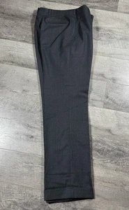 Vintage 70’s Majer Gray 100% Wool Pleated Slacks 34X32 Made In USA - Picture 1 of 10