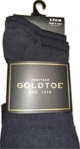 NEU 3 Paar Herren Heritage GOLDTOE Metropolitan über die Wade GRÖSSE 6-12,5 marineblau - Bild 1 von 8