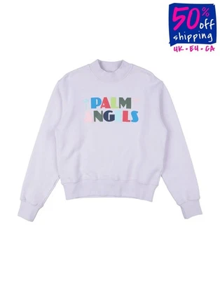 RRP€290 PALM ANGELS Kids Sweatshirt Size 10Y Logo Front Made in Portugal - Image 1 of 4