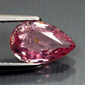 1,94 ct Birne (10,02 x 6,44 mm) unbeheizt / unbehandelt Tansania Rosa Spinell Edelstein - Bild 1 von 3