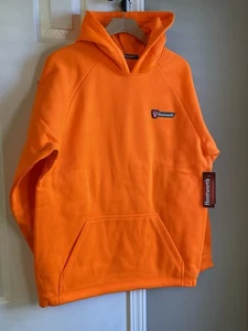 New Huntworth Men's Eagon Knit Jersey Hunting Hoodie in blaze orange Medium - Picture 1 of 7