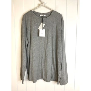 Onia Miles Long Sleeve Henley Gray Men's Shirt Size Large NWT - Picture 1 of 7