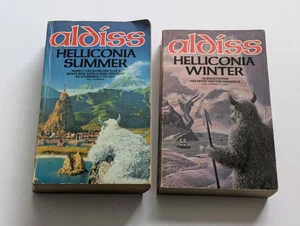 Lot x 2 Brian Aldiss Helliconia Summer / Winter Triad paperbacks 1985 , 1986 - Imagen 1 de 6