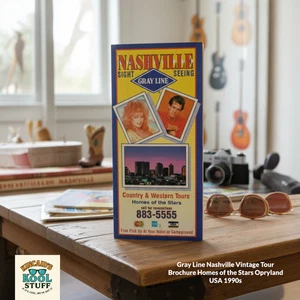 Gray Line Nashville Vintage Tour Brochure Homes of the Stars Opryland USA 1990s - Picture 1 of 8