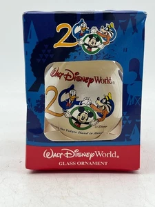 Walt Disney World 2000 Millennium Celebration Glas Ornament Mickey Donald Goofy - Bild 1 von 3