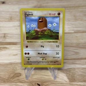 Pokemon Diglett #047/102 Base Set (Shadowless) Sammelkarte TCG Nintendo 1999 LP - Bild 1 von 2