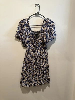 Angie Blue Yellow Floral Summer Dress M - Image 1 of 4