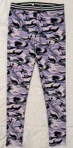 Iefiel Purple Camo Camouflage Leggings Girls 14 Large EUC Athletic Sports Yoga - Picture 1 of 13