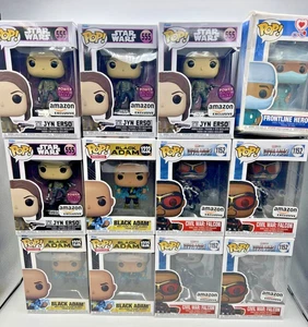 Lote 12 Vinilos Funko Pop Exclusivos de Amazon Jyn Erso 555 Negro Adam 1232 Falcon 1152 - Imagen 1 de 24