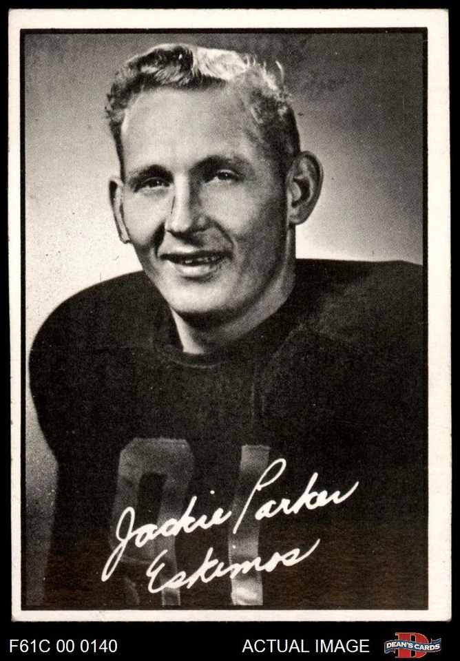 1961 Topps CFL #39 Jackie Parker Eskimos CFL HOF Mississippi St 5 - EX - Image 1 of 1