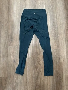 Leggings Lululemon Align Pantalones de Yoga Atléticos Gimnasio Azul Verde 6 Defectos de Yoga - Imagen 1 de 7