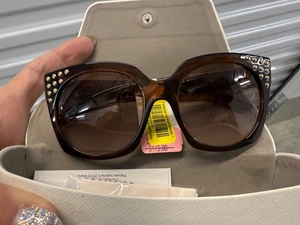 Neue Michael Kors Destin Sonnenbrille rechteckig 56 mm echt BRAUN NEU!! - Bild 1 von 6