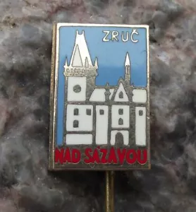 Antique Zruc nad Savavou Gothic Czech Palace Castle Souvenier Pin Badge - Picture 1 of 2