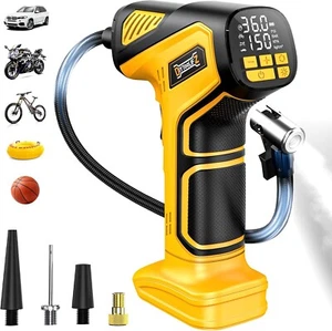 Inflador de Neumáticos 150PSI für DeWalt 20V - Bomba de Aire Digital con Luz LED - Bild 1 von 8