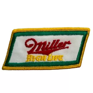 Vintage 80s Miller High Life Sew On Iron On Patch 3.5” - Picture 1 of 3