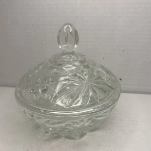 Collectible Glassware - Early American Prescut Candy with Lid - Picture 1 of 15